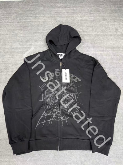 sp5der web hoodie front view